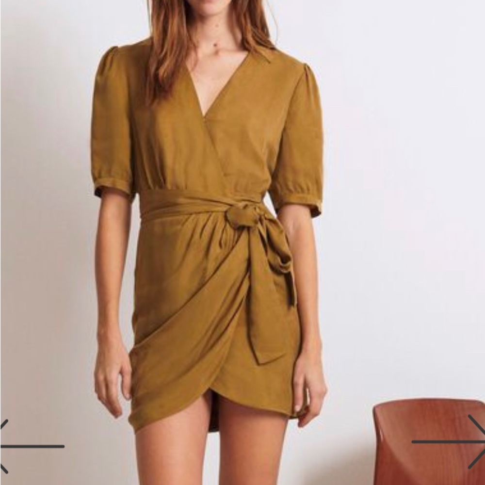 - BA&SH PARIS ADA MINI WRAP DRESS-